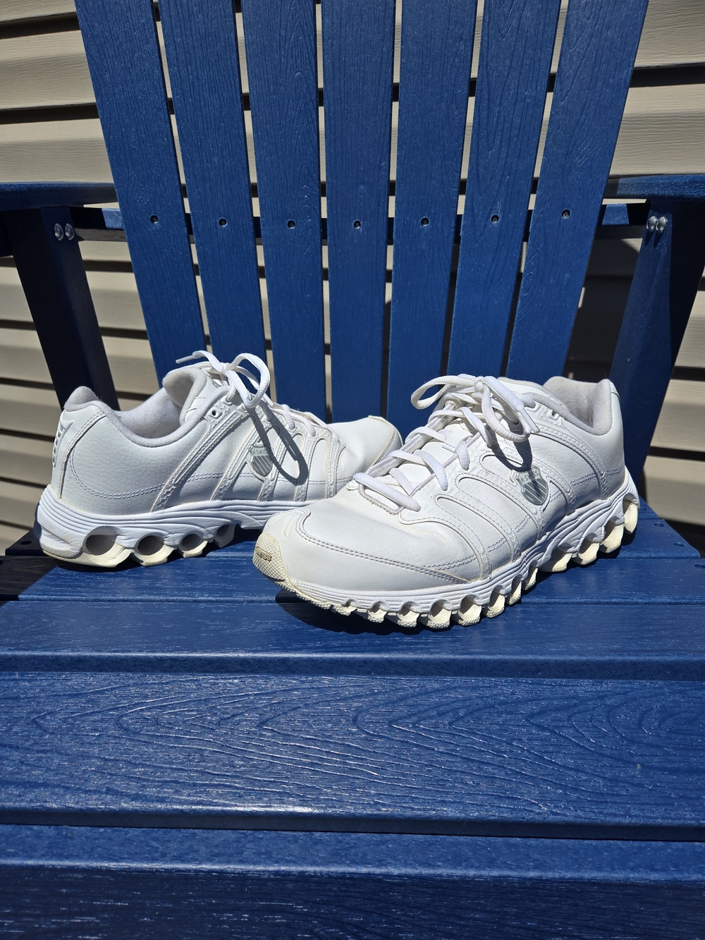 Men's K-Swiss Tubes Athletic Walking Sneakers in White